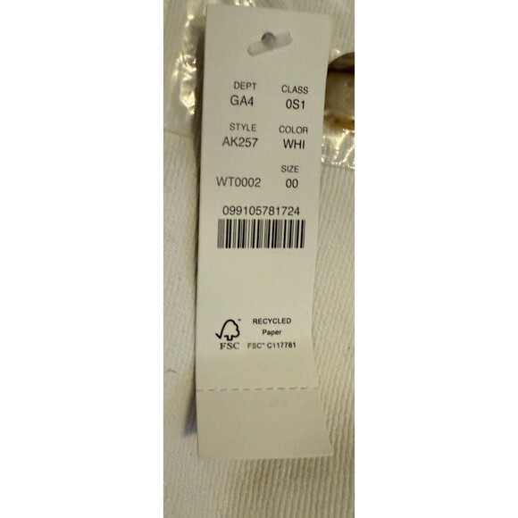 J Crew Denim Shift Dress Style AK257 Women's Size 00 White NWT - Picture 5 of 14